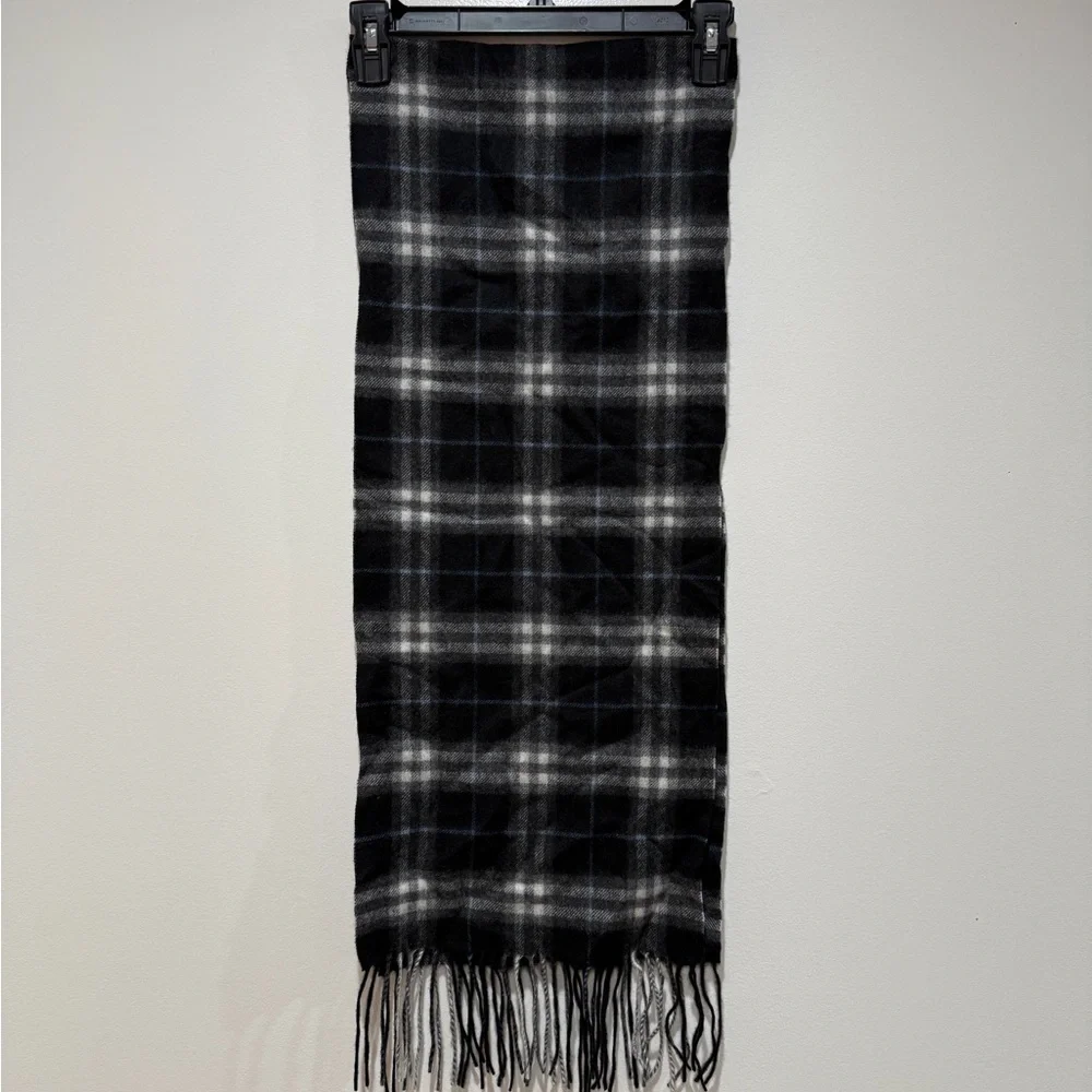 NWT Croft & Barrow 100% Cashmere Fringe Scarf Plaid 58”‎ Classic Preppy Timeless